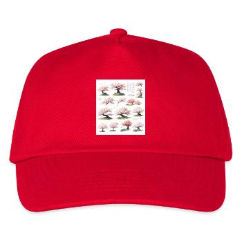 Illustrations de cerisiers - Casquette de baseball Enfant - rouge - Devant
