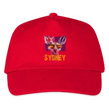 Sydney Roo - Kinder Basecap - Rot - Vorne