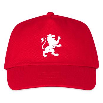 löwe tier - Kinder Basecap - Rot - Vorne