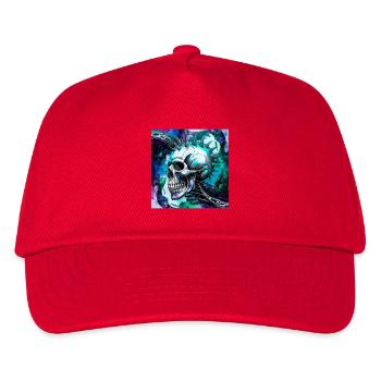 Punk Skull - Kids’ Baseball Cap - red - Front