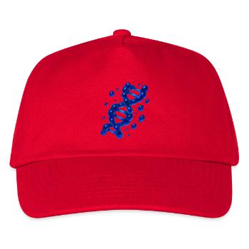 Molécule d’hélice d’ADN 3D Bleu - Casquette de baseball Enfant - rouge - Devant