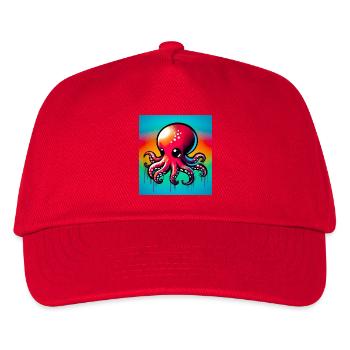 Octopus - Kids’ Baseball Cap - red - Front