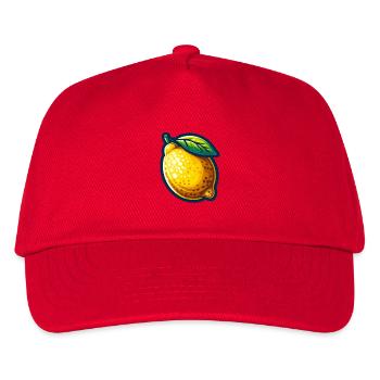 Lebendige Zitrone - Kinder Basecap - Rot - Vorne