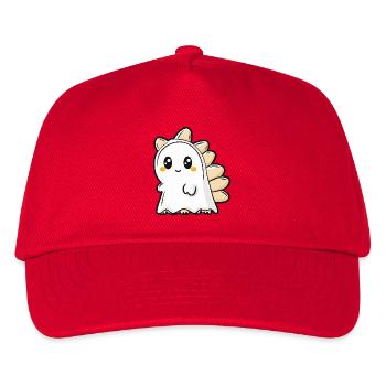 Dinosaur Stegosaurus Halloween Ghost - Kids’ Baseball Cap - red - Front
