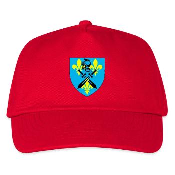 Chevalier noir et blason médiéval - Casquette de baseball Enfant - rouge - Devant