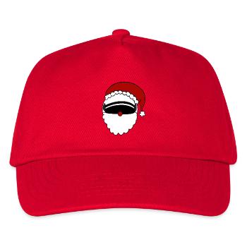 Weihnachtsmann  Helm  - Kinder Basecap - Rot - Vorne