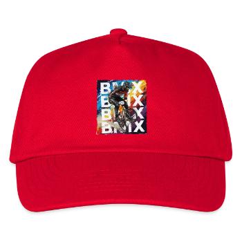 BMX  - Kinder Basecap - Rot - Vorne