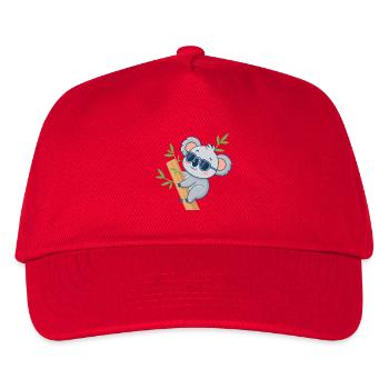 Koala on Casual Bamboo - Kids’ Baseball Cap - red - Front