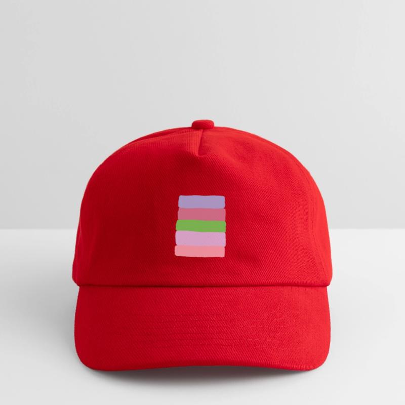 Pastellstreifen-Stack Kinder Basecap
