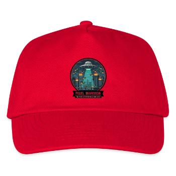 Guerre de la ville d’invasion des pixels - Casquette de baseball Enfant - rouge - Devant