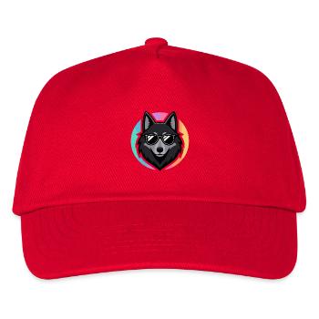 Wolf chic sunglasses - Kids’ Baseball Cap - red - Front