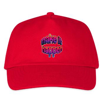 Make It Happen Gradient - Kids’ Baseball Cap - red - Front