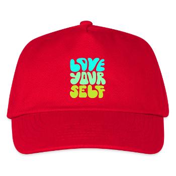 Love Yourself Positive Self Love Quote Design - Kids’ Baseball Cap - red - Front