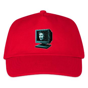IA rétroglitch Retroglitch Computer Terror - Casquette de baseball Enfant - rouge - Devant