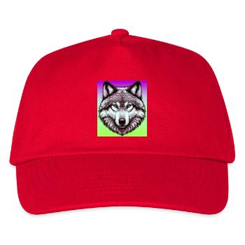 Wolf - Kids’ Baseball Cap - red - Front