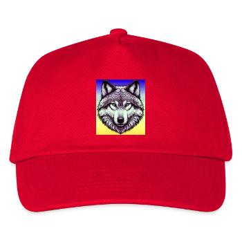 Wolf - Kids’ Baseball Cap - red - Front