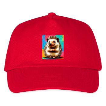 Igel - Kinder Basecap - Rot - Vorne