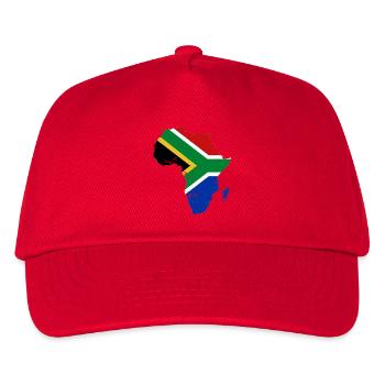 Südafrika_Flagge_Afrika_used - Kinder Basecap - Rot - Vorne
