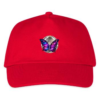 Merkur – Cosmic Butterfly of the Silent Sphere - Kids’ Baseball Cap - red - Front