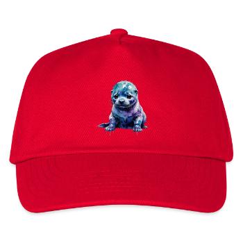 Watercolor Seal Cub Blueviolet - Kids’ Baseball Cap - red - Front