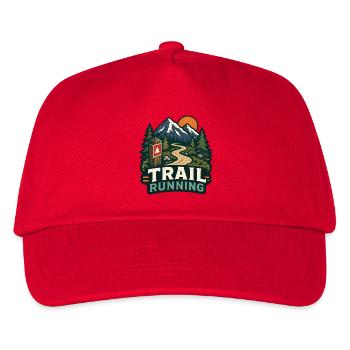 trail running - Kids’ Baseball Cap - red - Front