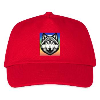Wolf - Kids’ Baseball Cap - red - Front