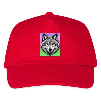 Wolf - Kids’ Baseball Cap - red - Front