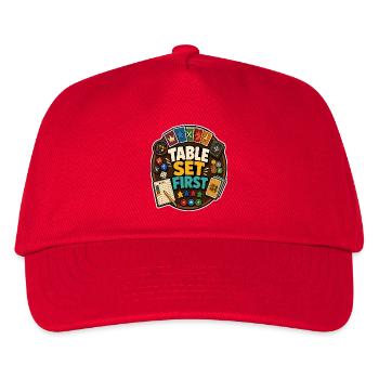 TABLE SET FIRST - Kids’ Baseball Cap - red - Front