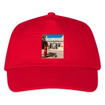 Portrait mural au-dessus de la place du marché - Casquette de baseball Enfant - rouge - Devant