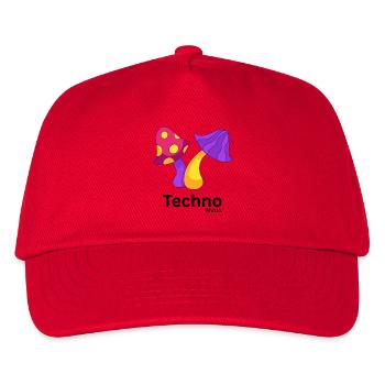Vivid Mushroom Trio Pop Art - Kids’ Baseball Cap - red - Front