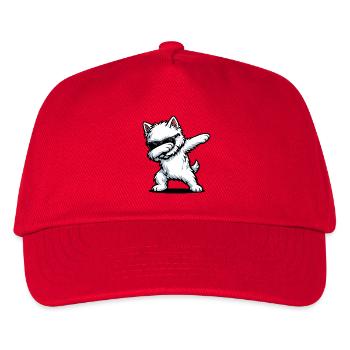 Dabbing West Highland White Terrier - Kids’ Baseball Cap - red - Front