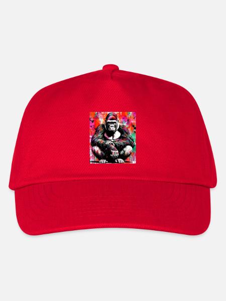 Gorilla - Kinder Basecap - Rot