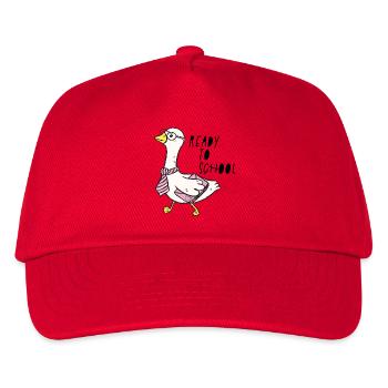 ready to school - Kinder Basecap - Rot - Vorne