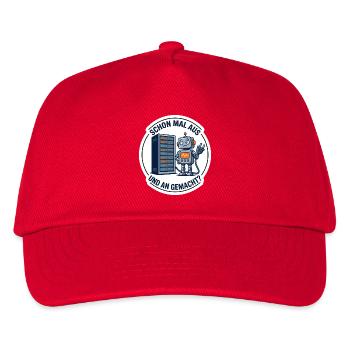 IT Support Robot Lustiges Shirt Reboot - Kinder Basecap - Rot - Vorne