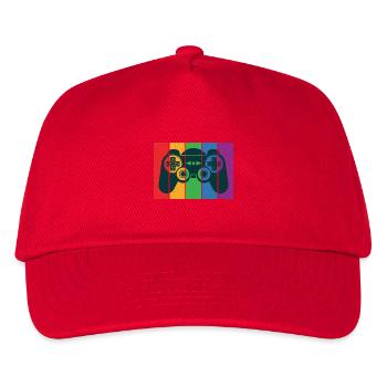 Vintage Retro Gaming Controller - Kids’ Baseball Cap - red - Front