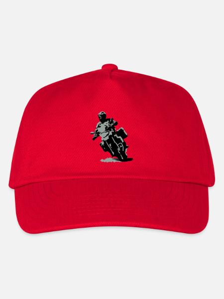 Reiseenduro klein - Kinder Basecap - Rot