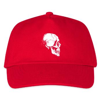 skeleton head - Kids’ Baseball Cap - red - Front
