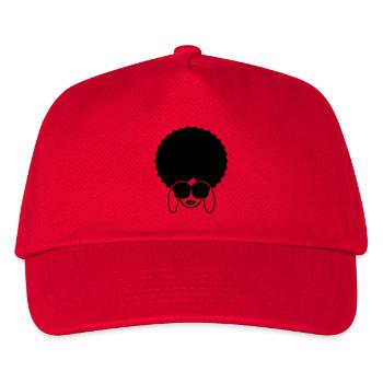 afro_queen__f1 - Kids’ Baseball Cap - red - Front