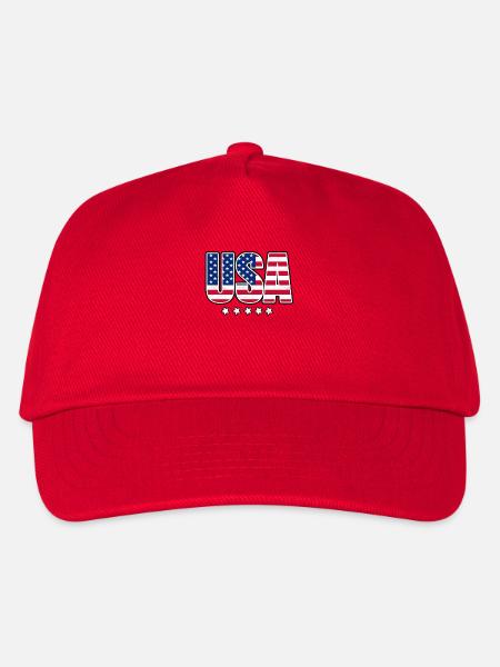 USA - Kinder Basecap - Rot