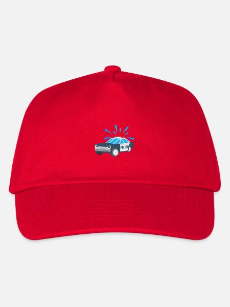 Chemise pour enfants Voiture de police Motif pour enfants Police - Casquette de baseball Enfant - rouge