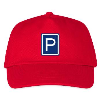 Parking parking parking panneau de circulation - Casquette de baseball Enfant - rouge - Devant