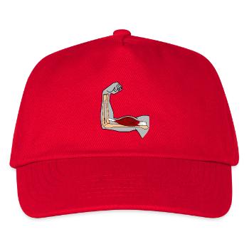 Biceps brachii muscle muscle muscle anatomie force - Casquette de baseball Enfant - rouge - Devant
