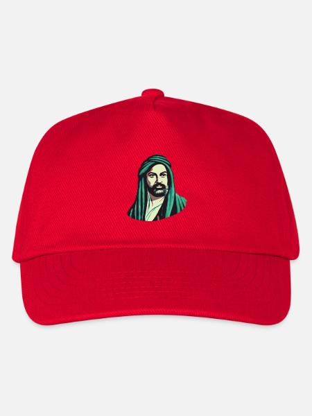 Ausdrucksstark: Hz. Ali Design - Kinder Basecap - Rot
