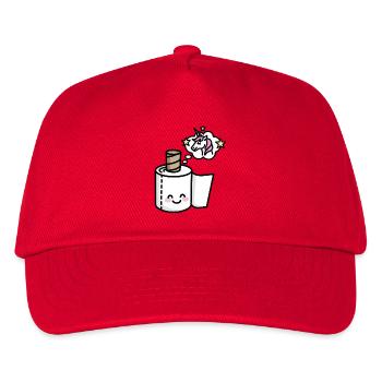 I'm beautiful - unicorn / toilet paper - Casquette de baseball Enfant - rouge - Devant