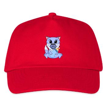 Baby Wolf - Kinder Basecap - Rot - Vorne