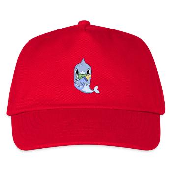 Baby Junge Hai - Kinder Basecap - Rot - Vorne