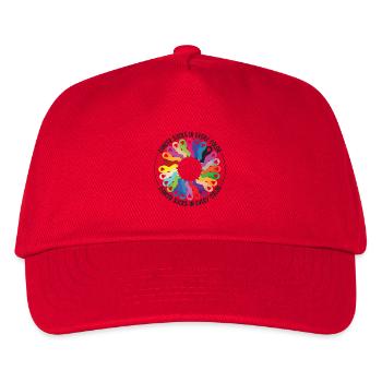 Cancer Awareness Cancer sucks in every color - Kinder Basecap - Rot - Vorne