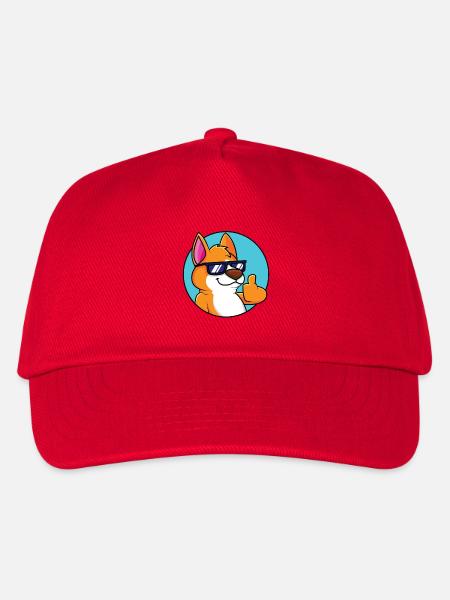 Cooler Fuchs - Daumen hoch - Kinder Basecap - Rot