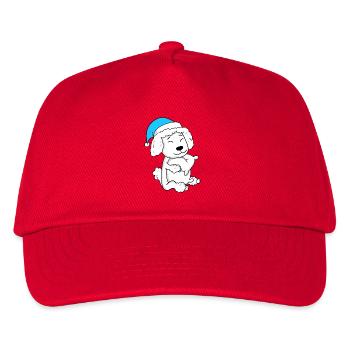 Hund Hunderasse Pudel - Kinder Basecap - Rot - Vorne