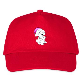 Hund Hunderasse Pudel - Kinder Basecap - Rot - Vorne